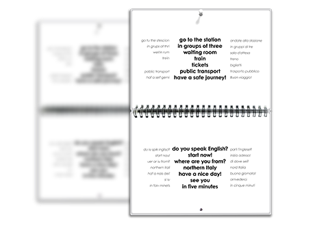 Libro-calendario della pronuncia inglese da parete per ripassare più volte